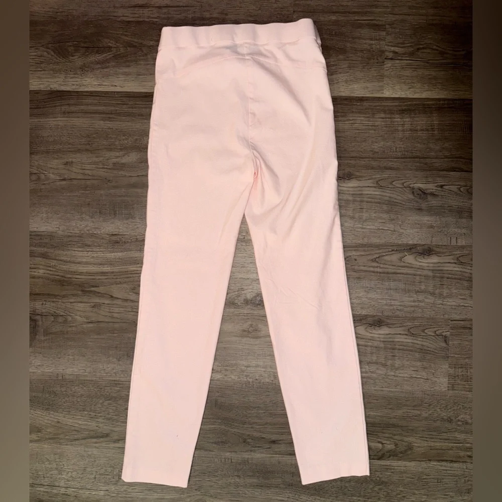 Ellen Tracy Women's Pink Slim Fit Ankle Pull On Dress Pants, Small - Picture 2 of 4